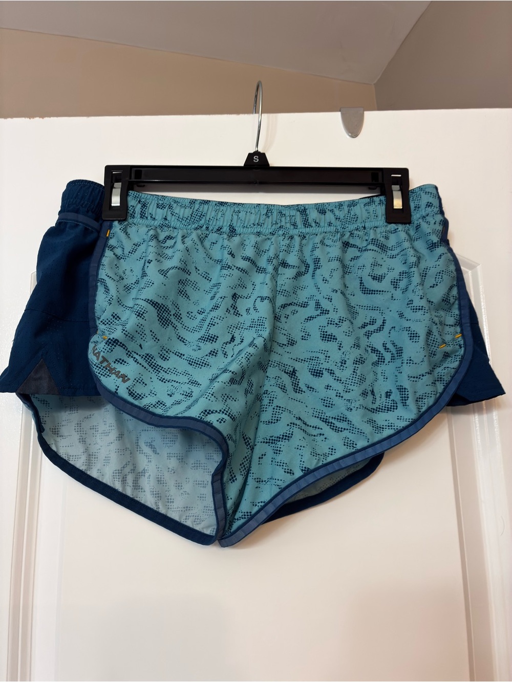 Women’s NATHAN Teal Printed Running Shorts